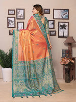 Lovely Red Color Banarasi Fabric Partywear Saree