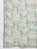 Divine Green Color Crepe Fabric Designer Kurti With Bottom