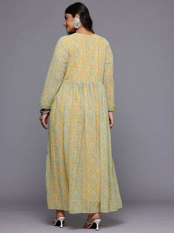 Divine Multi Color Cotton Fabric Designer Kurti