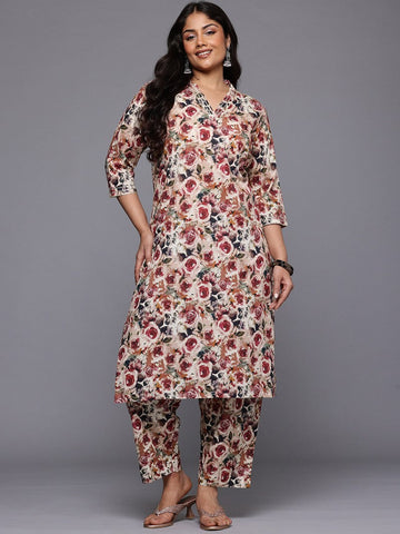 Divine Pink Color Cotton Fabric Designer Kurti