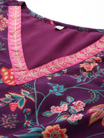 Divine Green Color Crepe Fabric Designer Kurti