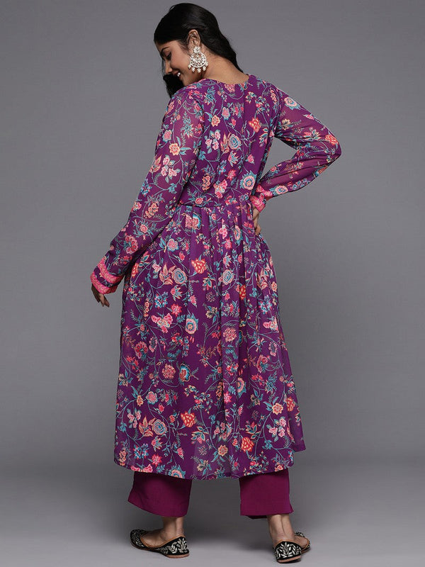 Divine Green Color Crepe Fabric Designer Kurti