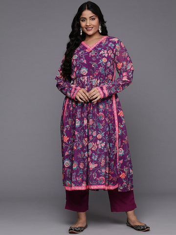 Divine Green Color Crepe Fabric Designer Kurti