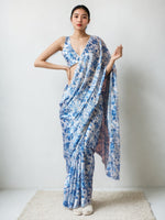 Amazing White Color Chinon Fabric Casual Saree