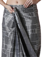 Lovely Black Color Chinon Fabric Casual Saree