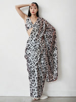 Classy White Color Chinon Fabric Casual Saree