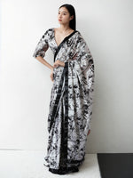 Classy White Color Chinon Fabric Casual Saree