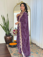 Amazing Wine Color Vichitra Fabric Designer Suit
