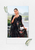 Tasteful Black Color Georgette Fabric Designer Suit