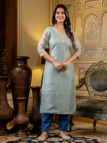 Amazing Black Color Shimmer Fabric Designer Kurti