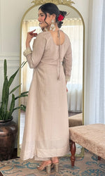Tasteful Grey Color Viscose Fabric Designer Suit