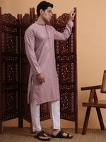 Amazing Purple Color Rayon Fabric Kurta Pajama