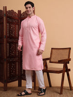 Amazing Pink Color Rayon Fabric Kurta Pajama