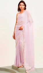 Amazing Pink Color Tissue Fabric Casual Saree