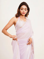 Amazing Pink Color Tissue Fabric Casual Saree