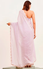 Amazing Pink Color Tissue Fabric Casual Saree
