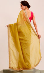 Amazing Yellow Color Silk   Fabric Casual Saree