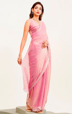 Amazing Pink Color Silk   Fabric Designer Saree