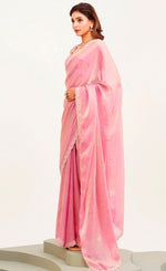 Amazing Pink Color Silk   Fabric Designer Saree