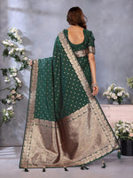 Lovely Green Color Banarasi Fabric Designer Saree