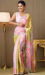 Lovely Multi Color Chiffon Fabric Designer Saree