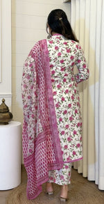 Beauteous Cream Color Cotton  Fabric Designer Suit