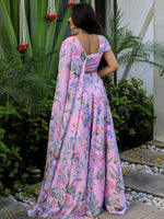 Amazing Pink Color Georgette Fabric Designer Lehenga