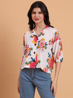 Amazing White Color Delta Fabric Short Top