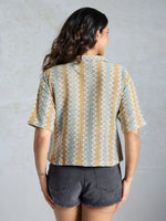 Amazing Multi Color Knited Fabric Short Top