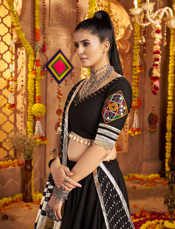 Impressive Black Color Viscose Fabric Designer Lehenga