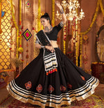 Impressive Black Color Viscose Fabric Designer Lehenga