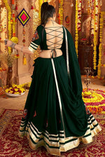 Impressive Green Color Viscose Fabric Designer Lehenga