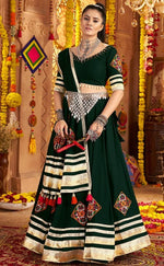 Impressive Green Color Viscose Fabric Designer Lehenga