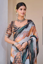 Lovely Multi Color Cotton Fabric Casual Saree
