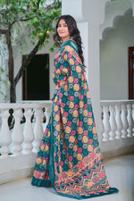 Lovely Multi Color Cotton Fabric Casual Saree