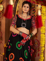 Graceful Black Color Viscose Fabric Party Wear Lehenga