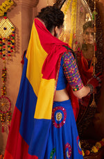 Graceful Blue Color Viscose Fabric Party Wear Lehenga