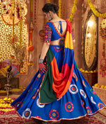 Graceful Blue Color Viscose Fabric Party Wear Lehenga
