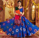Graceful Blue Color Viscose Fabric Party Wear Lehenga