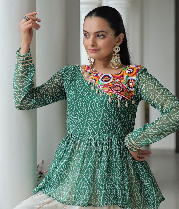 Amazing Cream Color Cotton Fabric Designer Lehenga