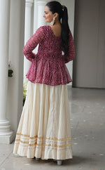 Amazing Cream Color Cotton Fabric Designer Lehenga