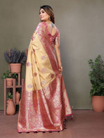 Amazing Purple Color Viscose Fabric Partywear Saree