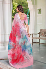 Beautiful Multi Color Cotton Fabric Casual Saree