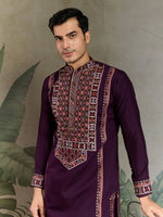 Amazing White Color Viscose Fabric Mens Kurta