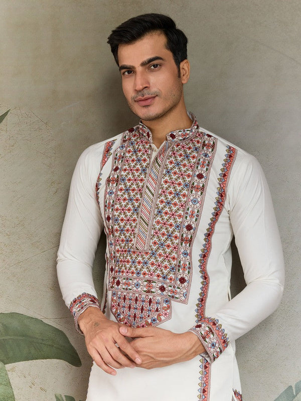 Amazing Yellow Color Viscose Fabric Mens Kurta