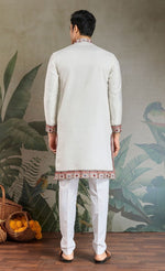 Amazing Yellow Color Viscose Fabric Mens Kurta