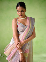 Ideal Multi Color Cotton Fabric Casual Saree