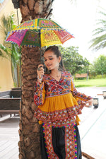 Beautiful Yellow Color Crepe Fabric Top With Bottom