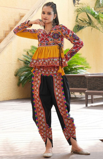 Beautiful Yellow Color Crepe Fabric Top With Bottom