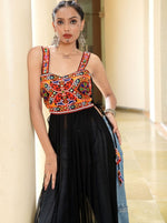 Dazzling Black Color Georgette Fabric Designer Kurti